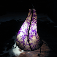 Lampada etnica con disegni viola