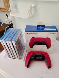 Titolo: Bundle PS5: DualSense Cosmic Red+5 Giochi