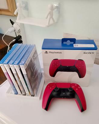 Titolo: Bundle PS5: DualSense Cosmic Red+5 Giochi