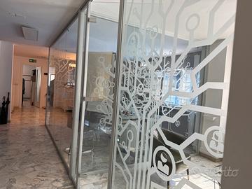 Pareti arredo vetro ufficio