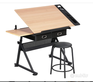 Tavolo da Disegno Inclinabile Altezza Regolabile