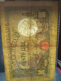 100 Lire Azzurrino del 1927  Q. BB al Naturale)