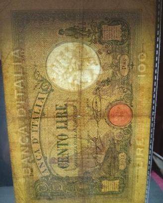 100 Lire Azzurrino del 1927  Q. BB al Naturale)