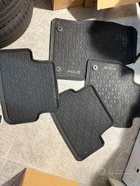 Tappetini gomma originali Volkswagen Polo 6 AW1
