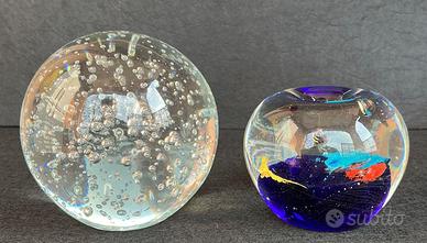 2 sfere Murano in vetro leggi descrizione