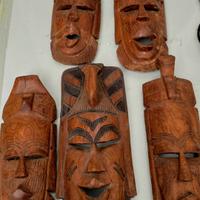 ARREDAMENTO maschere legno fatte a mano originali