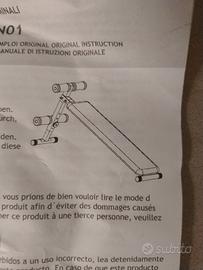 panca per addominali 