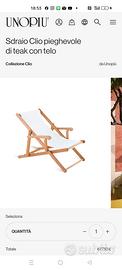 Sdraio Unopiu' Teak 