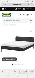 Letto 1,5 piazza IKEA SLATTUM  materasso incluso!