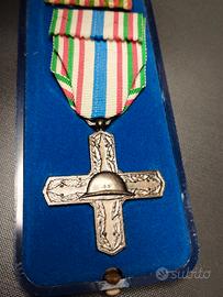 Medaglia Croce  Vittorio Veneto ww1 scatola origin