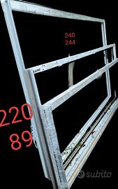 porta finestra in PVC altezza 245/larghezza 90