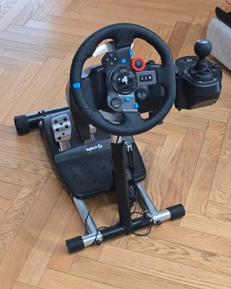 Volante Logitech g29 + Wheel Stand Pro + Cambio