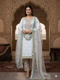 abito indiano pakistano a 3 pezzi set meraviglioso