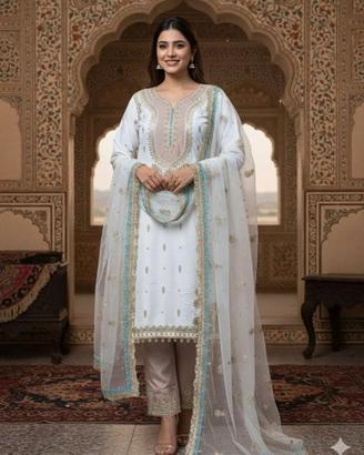 abito indiano pakistano a 3 pezzi set meraviglioso