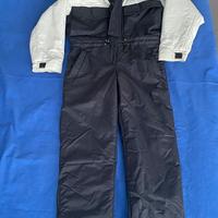 Tuta sci uomo ragazzo Anzi Besson nero/grigio 48