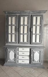 Credenza in legno stile shabby chic 