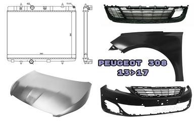 Peugeot 308 cofano paraurti fanale cerchi airbag