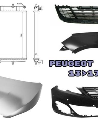 Peugeot 308 cofano paraurti fanale cerchi airbag