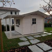 Casetta in legno mt. 3x2 con tettoia euro 3530