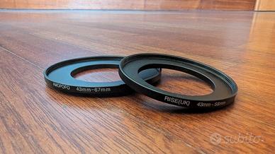 Step-Up fotografico da 43 a 67mm e 58mm