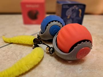 Gioco per gatti palla interattiva blu