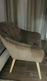 Poltrona in alcantara