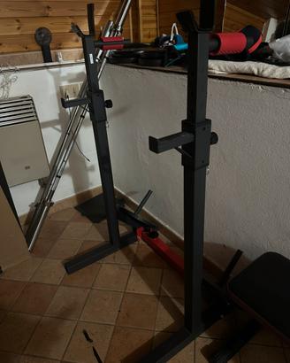 Rack homegym regolabile con dip