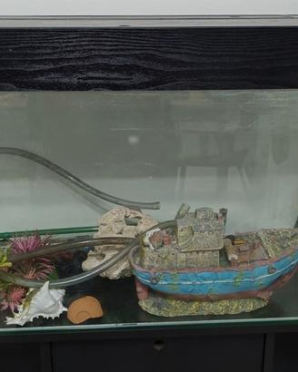 acquario con mobile, pampa e accessori 