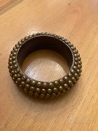 Bracciale legno intarsiato
