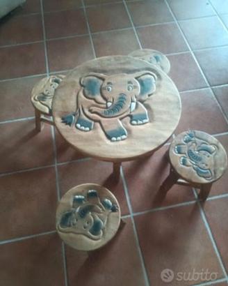 Tavolino per bambini in legno