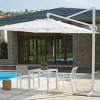 Ombrellone 3x3 bianco palo laterale  50/28b