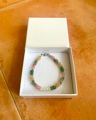 Bracciali pietre naturali e perline