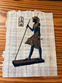 Papiro Egizio Originale Tutankhamon Vintage Egitto