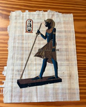 Papiro Egizio Originale Tutankhamon Vintage Egitto