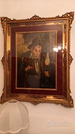 Elegante quadro con cornice dorata