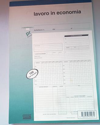 Blocchetto Vintage lavori in economia nuovo 