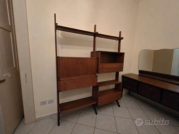 Libreria Modulare Teak Anni 60