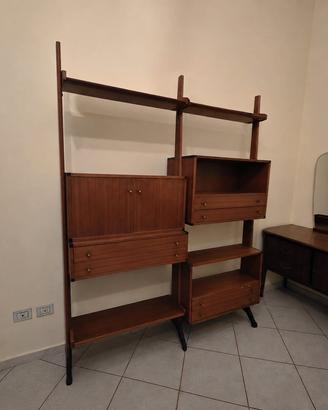 Libreria Modulare Teak Anni 60