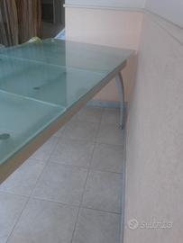 tavolo in vetro allungabile 