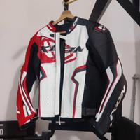 Giacca moto IXON Rossa Bianca e Nera taglia M