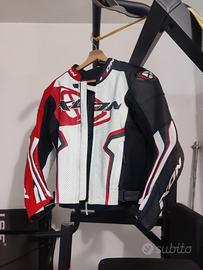 Giacca moto IXON Rossa Bianca e Nera taglia M