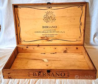 Bersano Cassa / Cassetta vuota in legno per vini