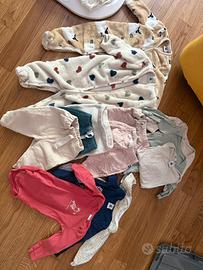 Lotto Petit Bateau 3/6/9 mesi
