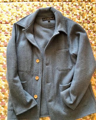 Le Laboureur giacca 100% lana AZZURRA  TAGLIA 1/S