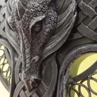 Lampada drago di ferro nera