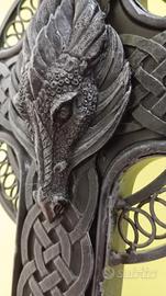 Lampada drago di ferro nera