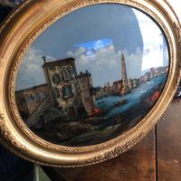 Quadro in vetro con madreperla