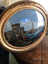 Quadro in vetro con madreperla