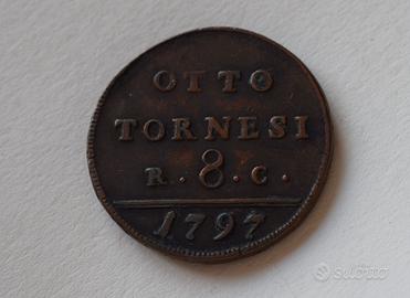 8 TORNESI 1797 REGNO DI NAPOLI – FERDINAND IV