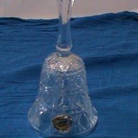 Campana vintage vetro cristallino dinner bell